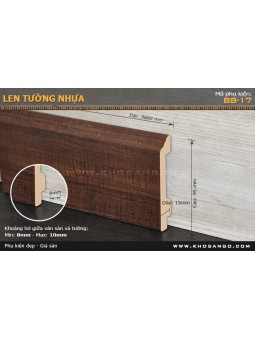 Phào chân Tường nhựa B8-17